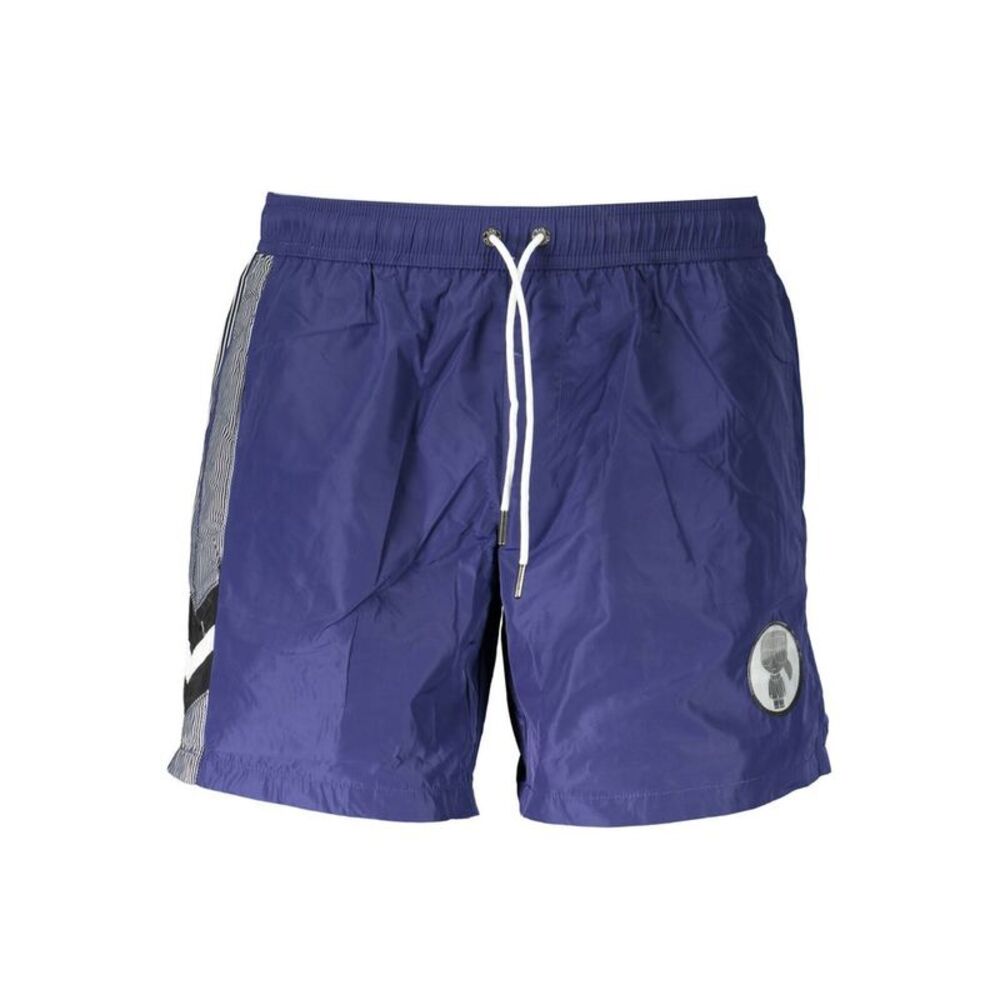 Karl Lagerfeld Blue Polyester Men's Swim Men's Boxer